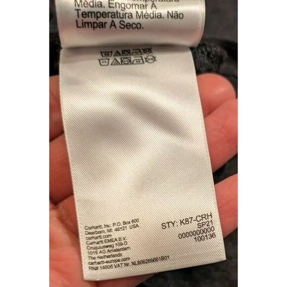 Carhartt Loose Fit Gray Pocket Short Sleeve T-Shirt Distressed Men's 4XL - Picture 6 of 6